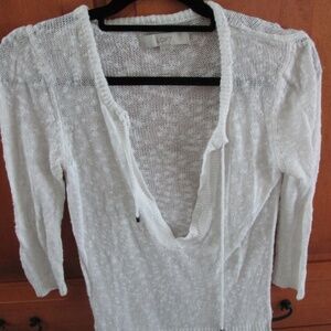 LOFT White Summer Sweater - Size Small